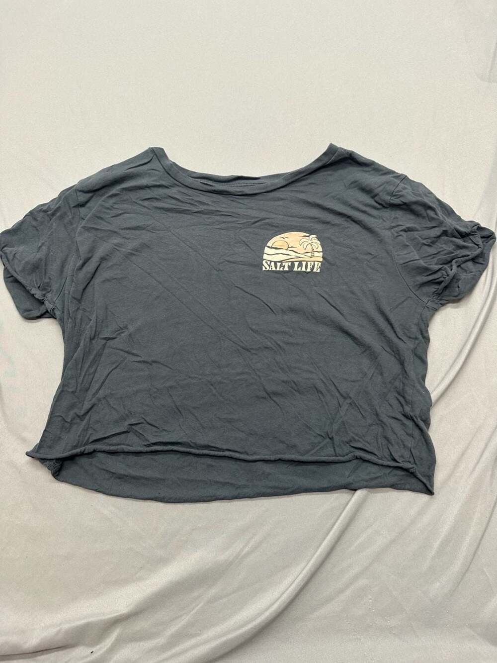 Salt Life Summer Stoke Cropped T-Shirt Size XLG